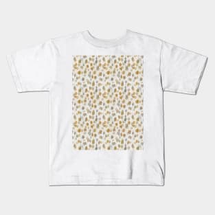 dots winter fall orange Kids T-Shirt